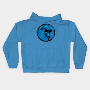 The Flat Earth Map Kids Hoodie